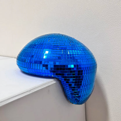 Melted Disco Ball Mirror Reflective Funky Modern Home Decor Handmade Aesthetic Room Decor Melting Mirror Ball For Table Shelf