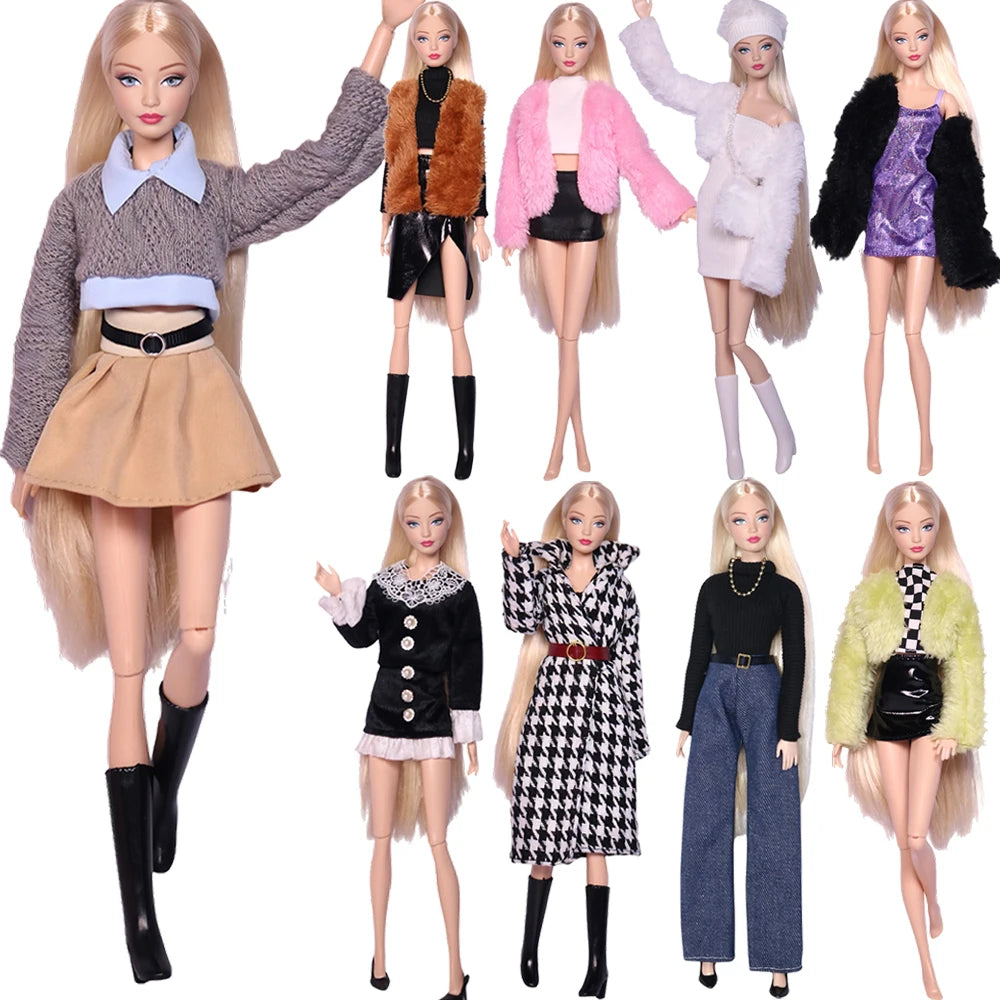 NK 29CM Doll Outfits For 11.5 Inch Doll Clothes Princess Doll Shoes For 1/6 Dolls Accessories Bar BI Doll Dress DIY Gift Toy 
