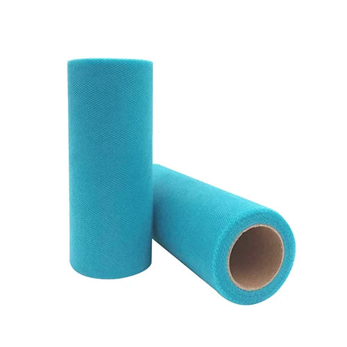 Tulle Roll Spool 25 Yards 15cm White Organza Roll Red Blue Tulle Organza Fabric Tutu Skirt Girl Baby Shower Decor Party Suppl