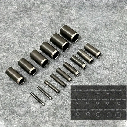 15 Sizes Round Hole Punch(1-15mm), Hollow Punch Cutter Tool Set with Storage Case, Leather Hole Punch, Leather Craft Die Cutt
