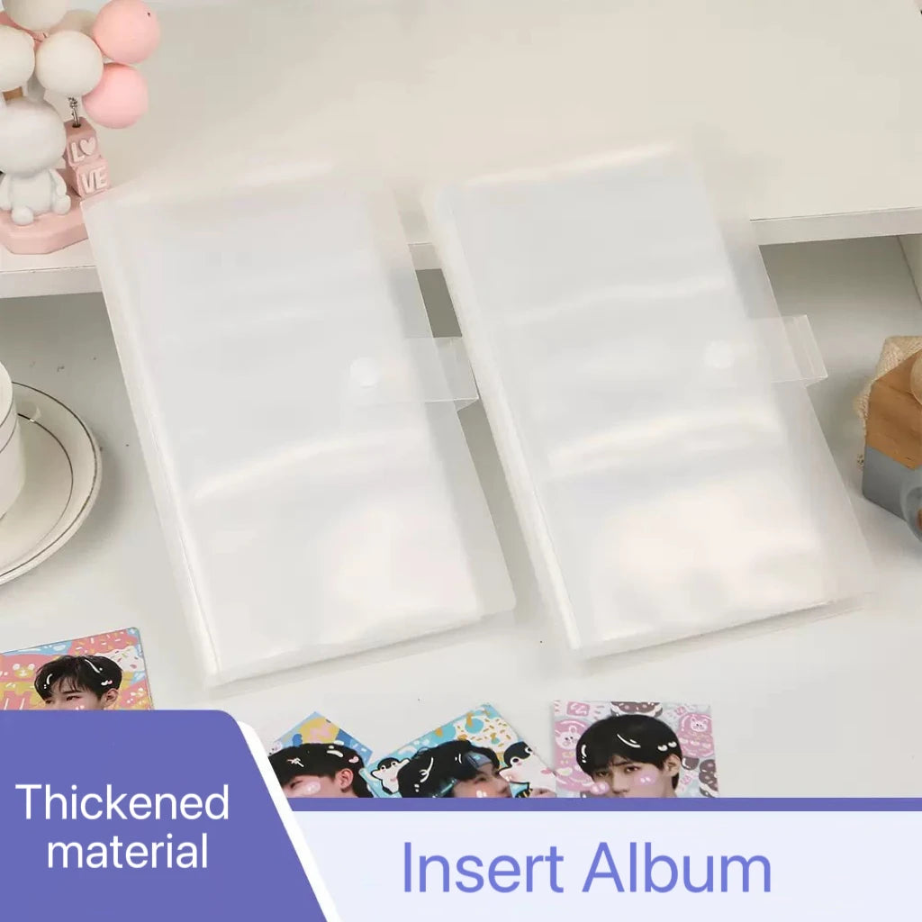 120/240 Slot Card Holder Photo Album Business Card Book Star Chasing Business Three Inch Transparent Card Bag