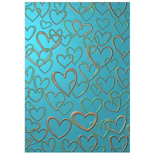 Various Love Heart 3D Embossing Folder for DIY Scrapbooking Valentine's Day Theme Paper Card Crafting Stencil 2025