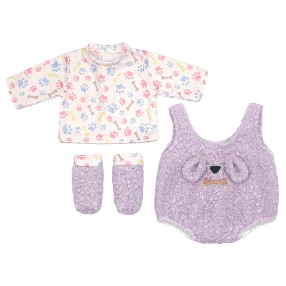 Baby Born Doll Outfits For 13-18 Inch Newborn Doll Cute Jumpers Rompers Suit+Shoes Doll Accessories Festival Birthday Gift - 