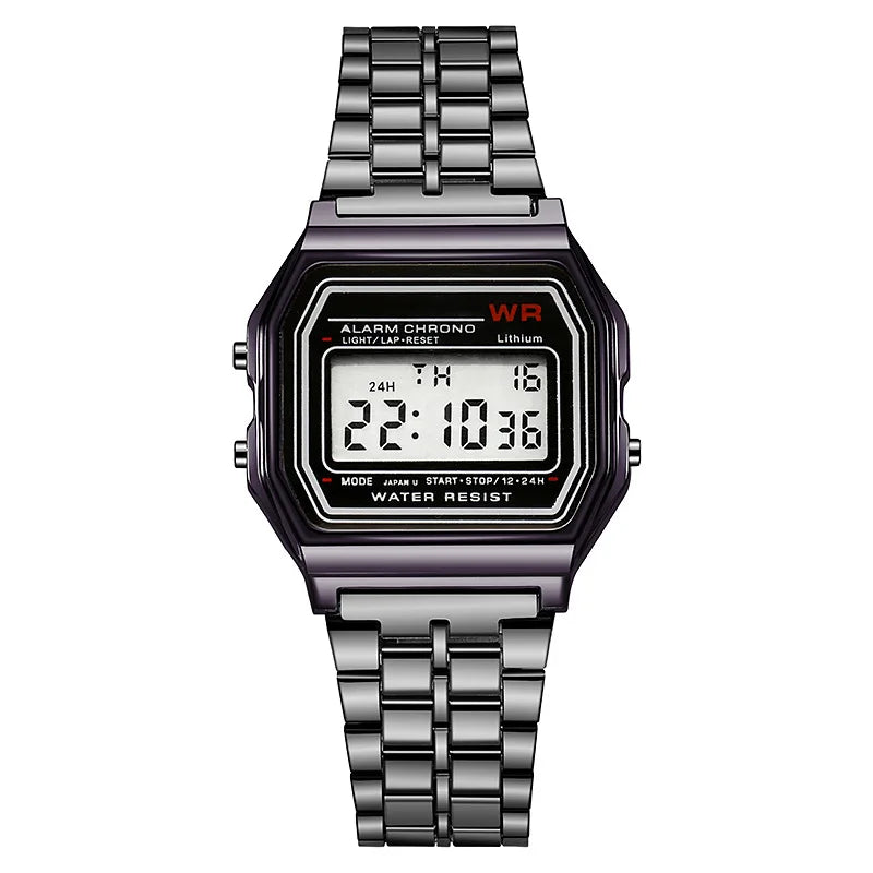 Sports Rose Gold Children Watches for Women Electronic Digital Display Retro Style Alarm Clock Men's Relogio Masculin Reloj -