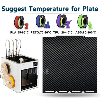 Cold Build Plate For Snapmaker U1 3D Printer 270x270MM Build Plate Double-Sided Low Temperature Print Removable Surface Platf
