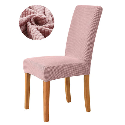 Elastic Dining Room Chair Cover Stretch Thick Jacquard Kitchen Chair Cover Slipcover For Dining Kitchen Hotel Wedding Banquet