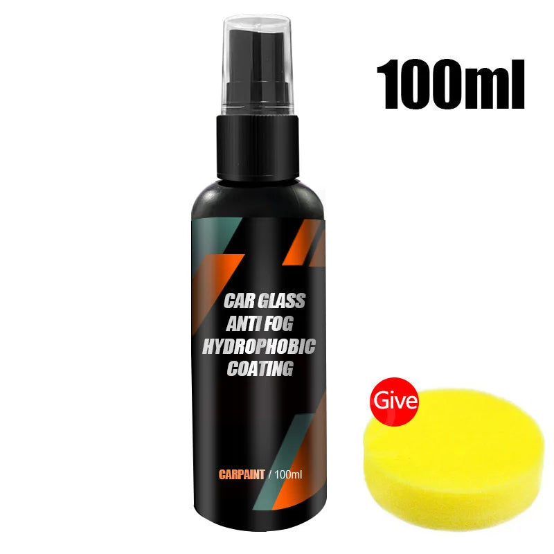 Car Glass Anti-rain Water Spray Repellent Nano Coating Hydrophobic Waterproof Agent Oil Film Removing Auto Glass Film Agent -