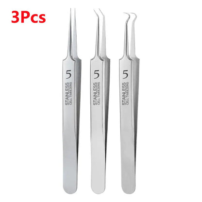 German Ultra-fine No. 5 Cell Pimples Blackhead Clip Tweezers Beauty Salon Special Scraping & Closing Artifact Acne Needle Too