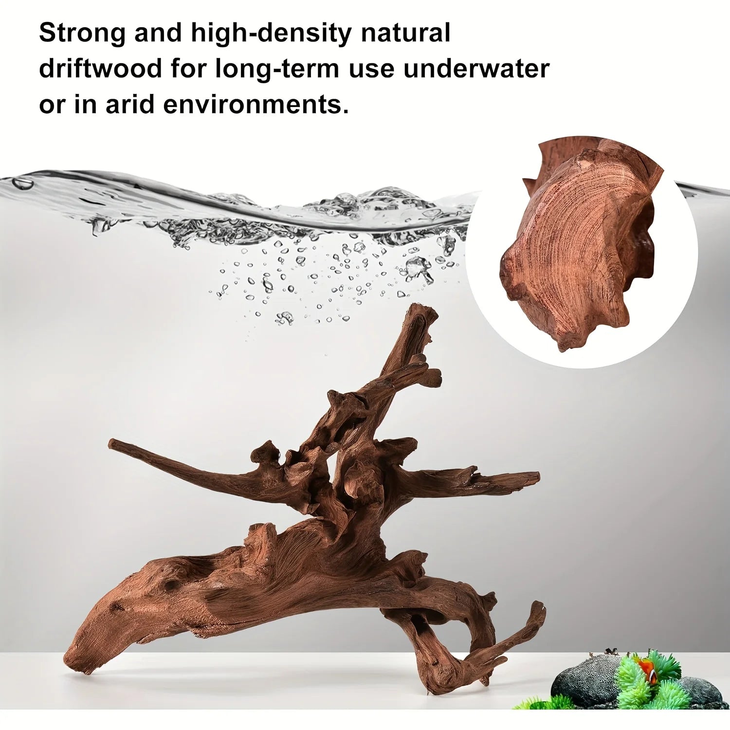 1PC Wooden Aquarium Landscape Decoration Natural Aquarium Sinkable Driftwood For Fish Tank Reptile Climbing Branches RandomSt