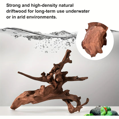 1PC Wooden Aquarium Landscape Decoration Natural Aquarium Sinkable Driftwood For Fish Tank Reptile Climbing Branches RandomSt