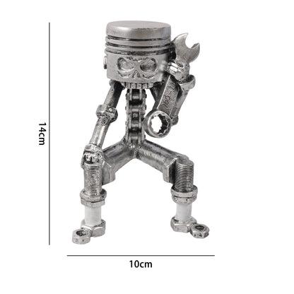 Modern Home Decor Figurines & Sculptures - Unique Room Decoration Ornaments for Living Room, Garden & Office - Wrench skull