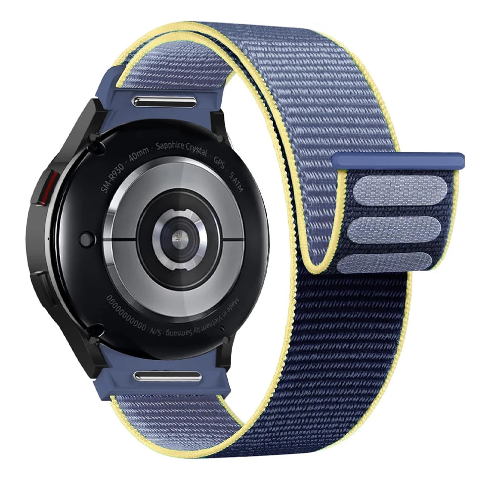 Band For Samsung Galaxy Watch 7/6/4/classic/5 pro 44mm 40mm wrist No Gaps Nylon sport loop correa bracelet Galaxy Watch 7 Str