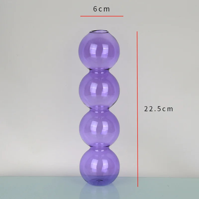 Nordic Glass Vase Home Decor Living Room Decoration Terrarium Flower Vase Plant Pots Decorative Home Accessories Decoration G