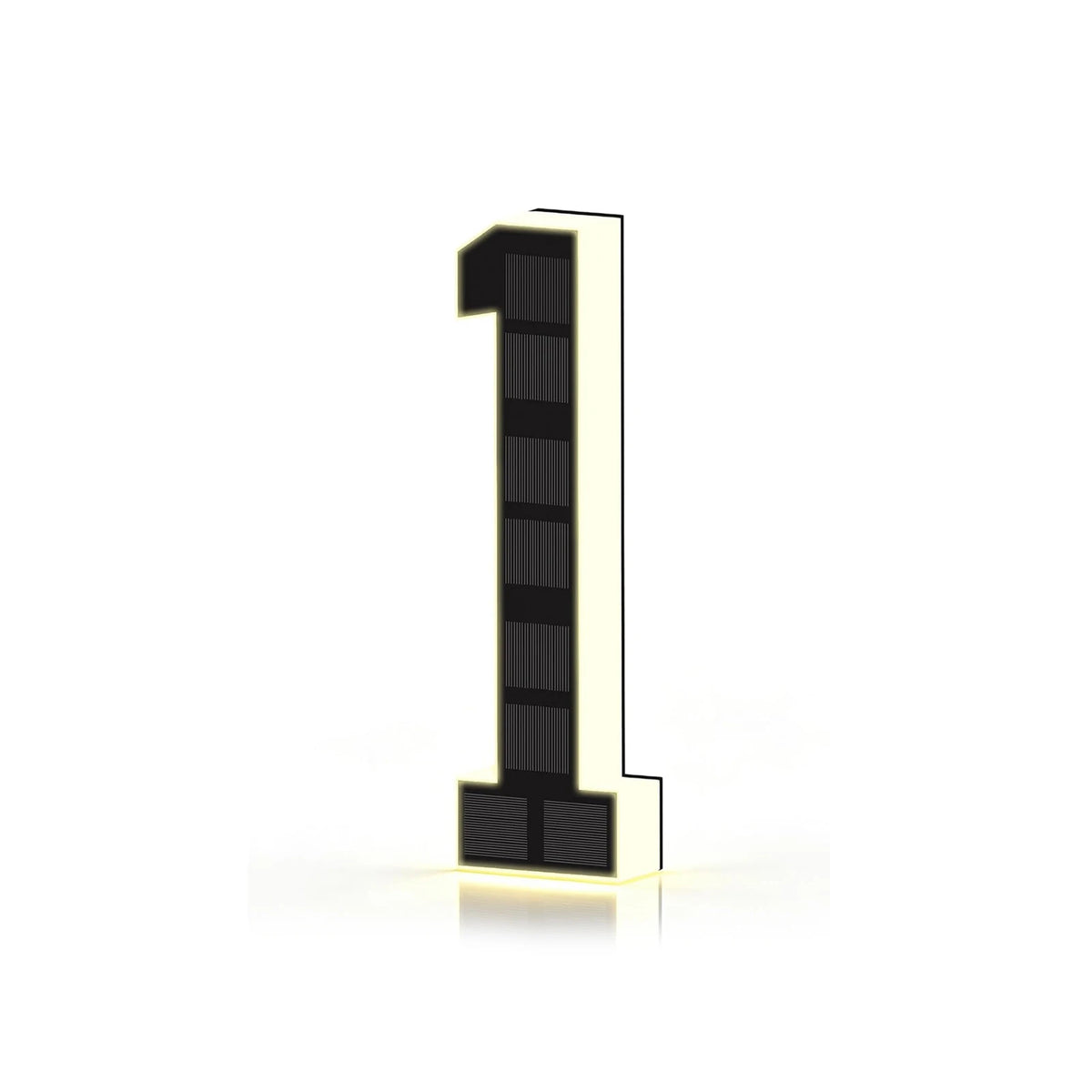 Personalized Solar Powered Address Number Waterproof Modern Address Number for Outside House Light Up Courtyard Hotel Bar - 1