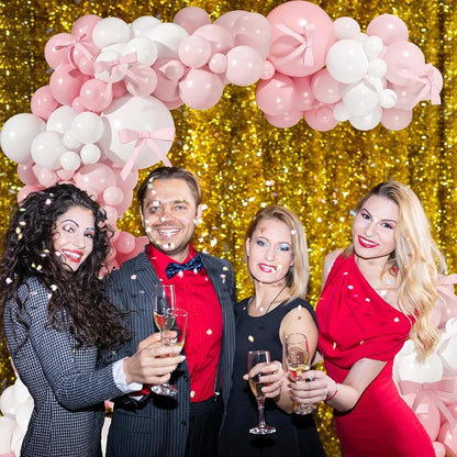 Pastel Pink Balloons Garland White Pink Balloon Arch Kit Wedding Anniversary Bride Shower Baby Shower Birthday Party Decorati
