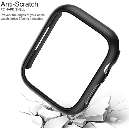 Cover for Apple Watch Case 45mm 41mm 44mm 40mm 42mm 38mm 46 49 mm Accessories PC Protector bumper iWatch Series 8 7 SE 6 5 4 