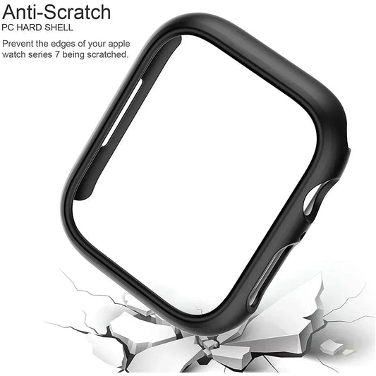 Cover for Apple Watch Case 45mm 41mm 44mm 40mm 42mm 38mm 46 49 mm Accessories PC Protector bumper iWatch Series 8 7 SE 6 5 4 