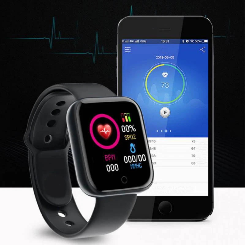 Smart Watch Men Wristwatch Bluetooth Connected Phone Player Music Fitness Sport