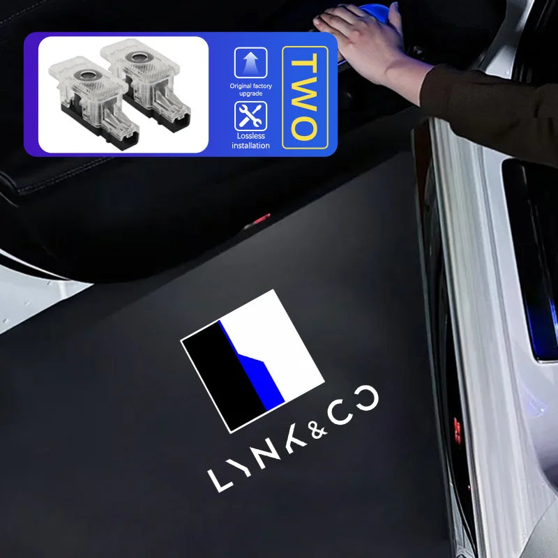 Led Car Door Logo Projector Welcome Light For Lynk&Co 01 02 03 05 09 Car Accessories - Logo A