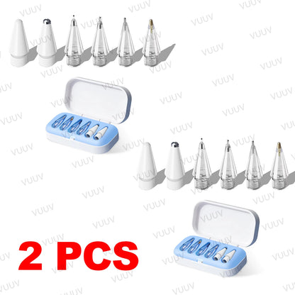 4 / 6 Pcs Replacement Pencil Tips For Apple Pencil Pro/2nd Gen/1st Gen/USB-C, Upgraded iPad Pen Tips With Storage Case