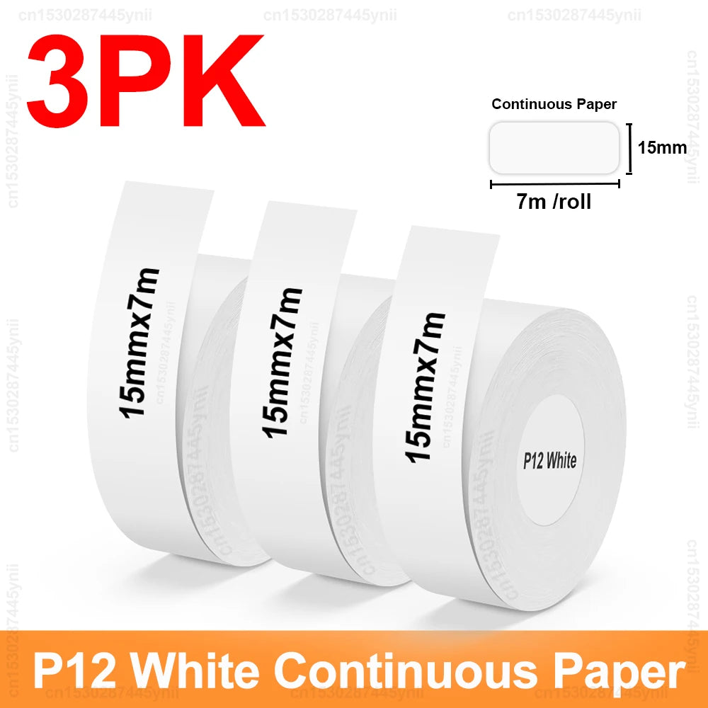 P12 Thermal Label Printer Similar as D11 D110 D101 Marklife P12 Mini Label Maker Handheld Label Machine with Adhesive Label T