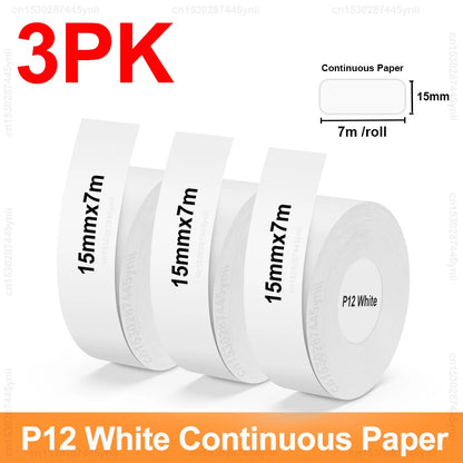 P12 Thermal Label Printer Similar as D11 D110 D101 Marklife P12 Mini Label Maker Handheld Label Machine with Adhesive Label T