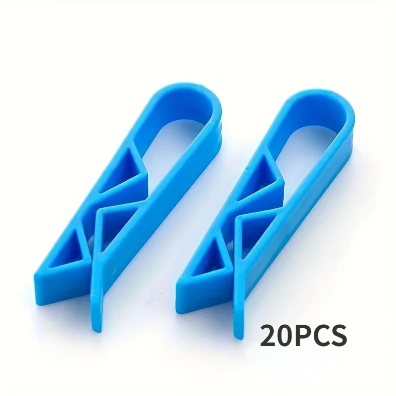 10 innovative trash can clips - safe and non slip trash bag holder, stylish divider side clips, convenient for home use - 20P