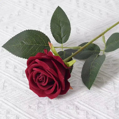 1/5/10/20pcs Roses Artificial Flowers Rose Flower Branch Artificial Red Roses Realistic Fake Rose for Wedding Home Decor - fl