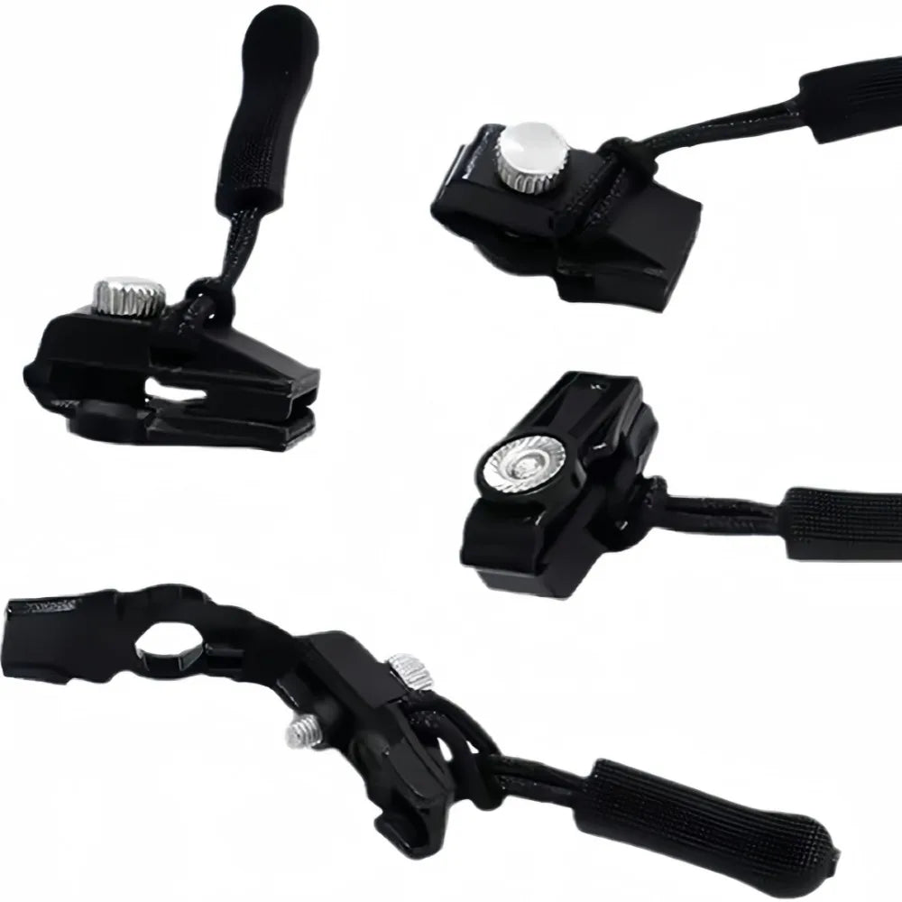 6/3pc Universal Zipper Lock Head Quick Installation Detachable Zipper Head for Jackets Luggage Bags Replacing Slider Lock Rep