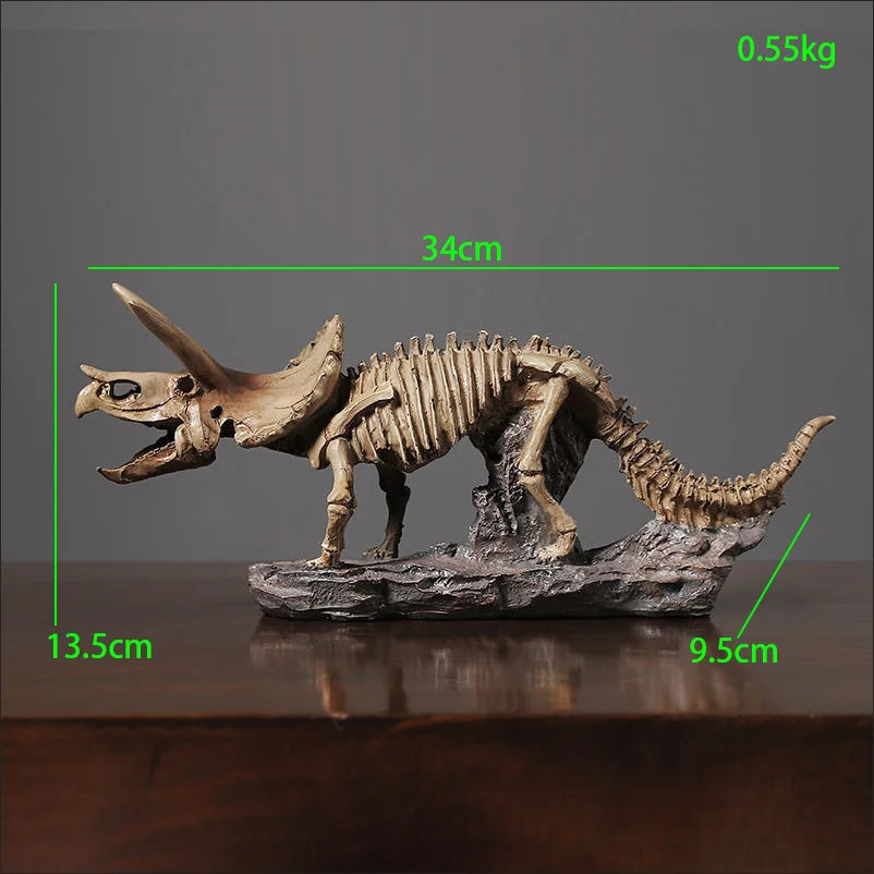 Simulated Dinosaur Fossil Model Resin Accessories Art Home Living Room Statue Decoration Items Study Office Sculpture Ornamen