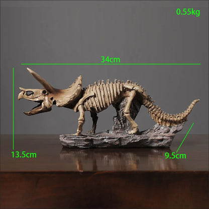 Simulated Dinosaur Fossil Model Resin Accessories Art Home Living Room Statue Decoration Items Study Office Sculpture Ornamen