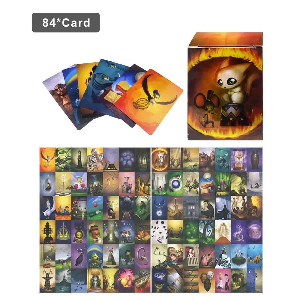 84 Playing Cards Mini Tell Story Cards Board Game Education Game For Kids Family Party Table Game