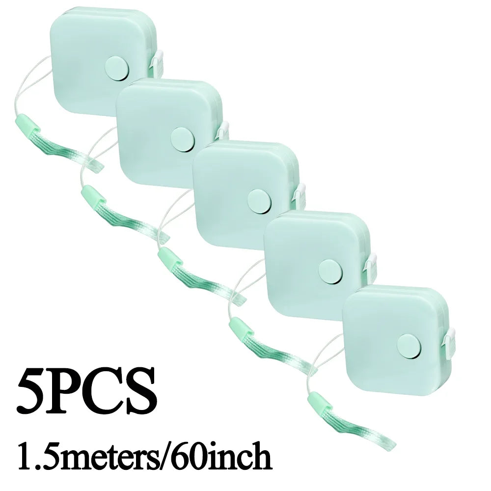 Sewing Tape Measure Dual Sided Retractable Ruler with Push Button Ruler for Weight Loss Medical Body Measurement Tailor Tool 