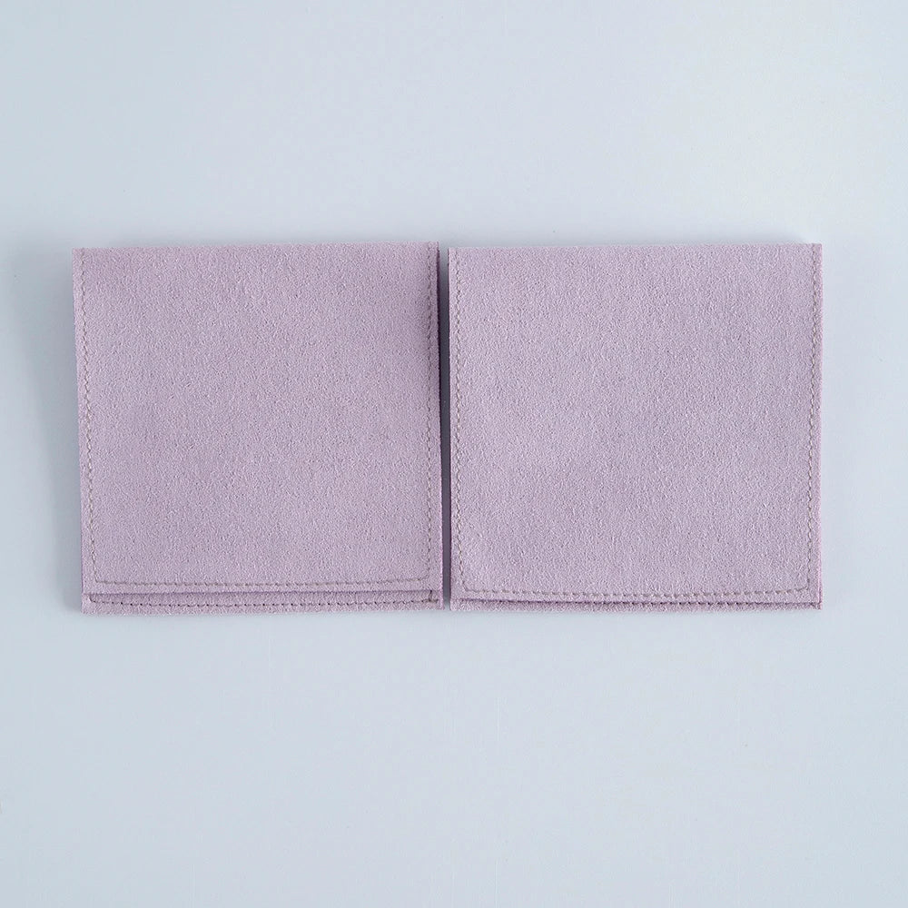 10pcs Velvet Jewelry Packaging Pouches Chic Wedding Favor Bags Cream Microfiber Cosmetic Bags Product Package Wedding Gift Ba