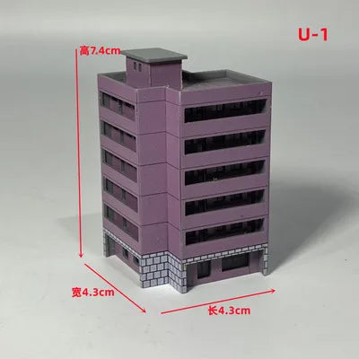 Architecture 1:300 ABS Building Scene Plastic Assembly Model Train Layout Design Materials - 1
