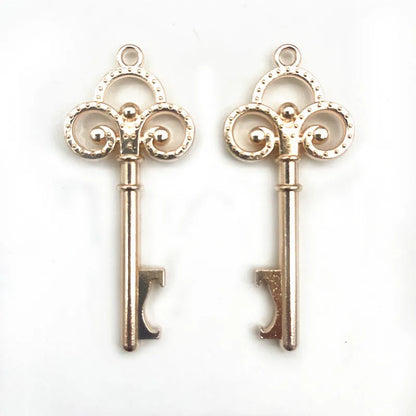 10pcs/lot DIY Wedding Souvenirs Party Gifts for Guests Mickey Rose Clover Skeleton Key Heart Horseshoe Beer Bottle Opener