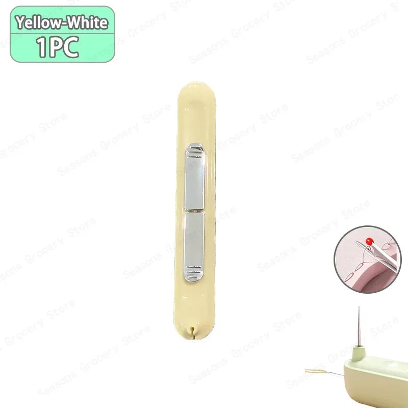 2 In 1 Needle Threader and Seam Ripper Tool Multifunctional Sewing Thread Remover Cross Stitch Crafting Accessories Easy Use 