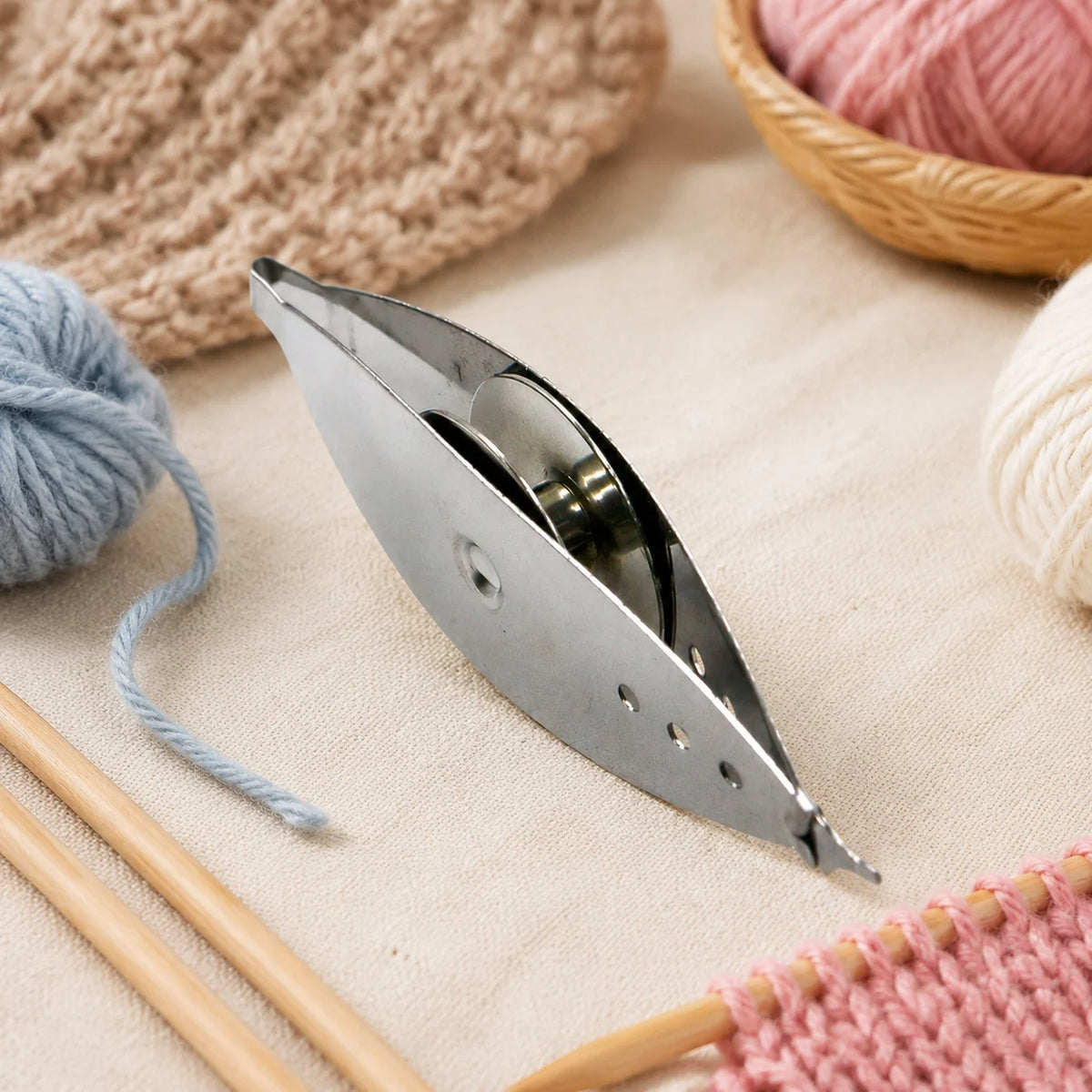 Tatting Shuttle Professional Nickel Plated Iron Weaving Tool for Knitting Enthusiasts DIY Sewing Crafts Accessories Kit