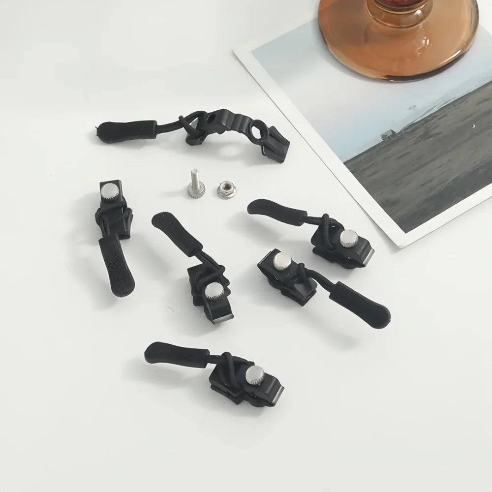 6/3pc Universal Zipper Lock Head Quick Installation Detachable Zipper Head for Jackets Luggage Bags Replacing Slider Lock Rep