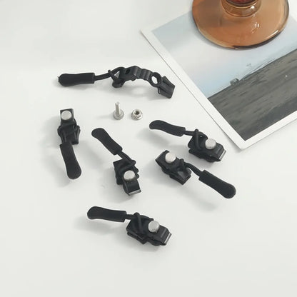 6/3pc Universal Zipper Lock Head Quick Installation Detachable Zipper Head for Jackets Luggage Bags Replacing Slider Lock Rep