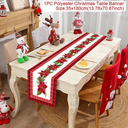 Table Runner Christmas Decoration For Home Decor 2025 Gifts - 14