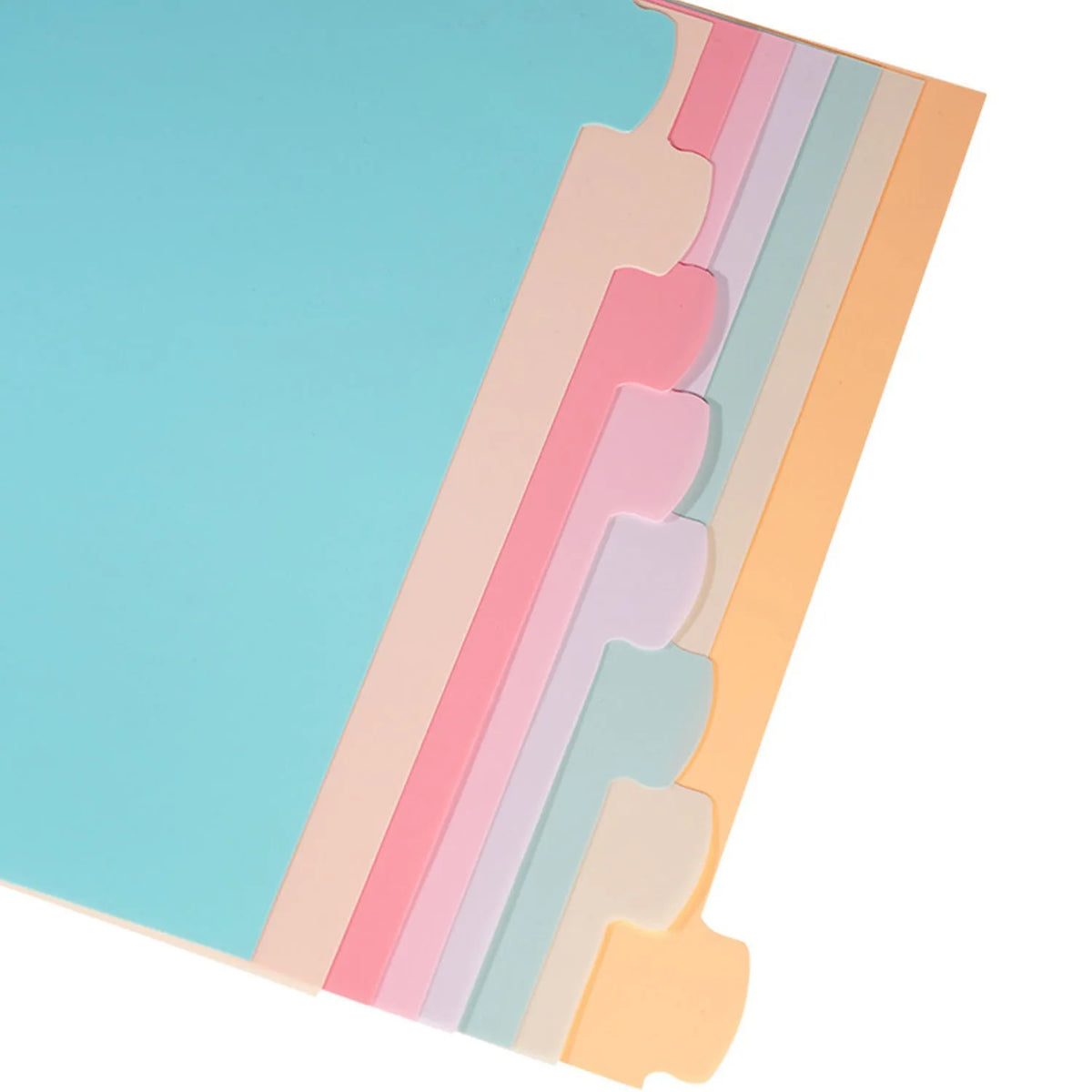 8 Tab Binder Dividers for 3 Ring Binders Paper Multicolor Dividers 3 Hole Punched Page Dividers Sturdy Binder Index Dividers