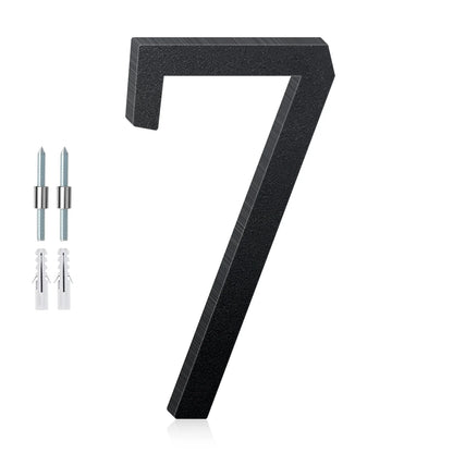 3-12inch Floating Aluminum House Numbers, Modern Metal House Address Numbers Letters, Aluminum Address Letters for Outside - 