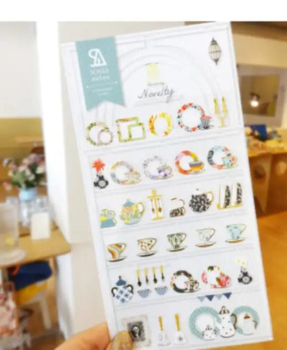 Korean Suatelier Stickers Cute Home Style Scrapbooking DIY Junk Journal Diary Stationery Deco Sticker Handiwork Craft Supplie