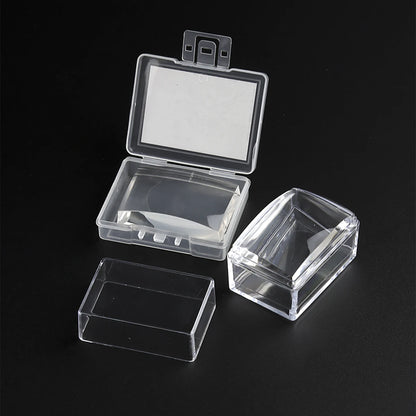Square Clear Silicone Nail Stamp Set, Alcohol-Cleanable, Suitable for Large Plates, Includes Scraper and Replacement Stamp He
