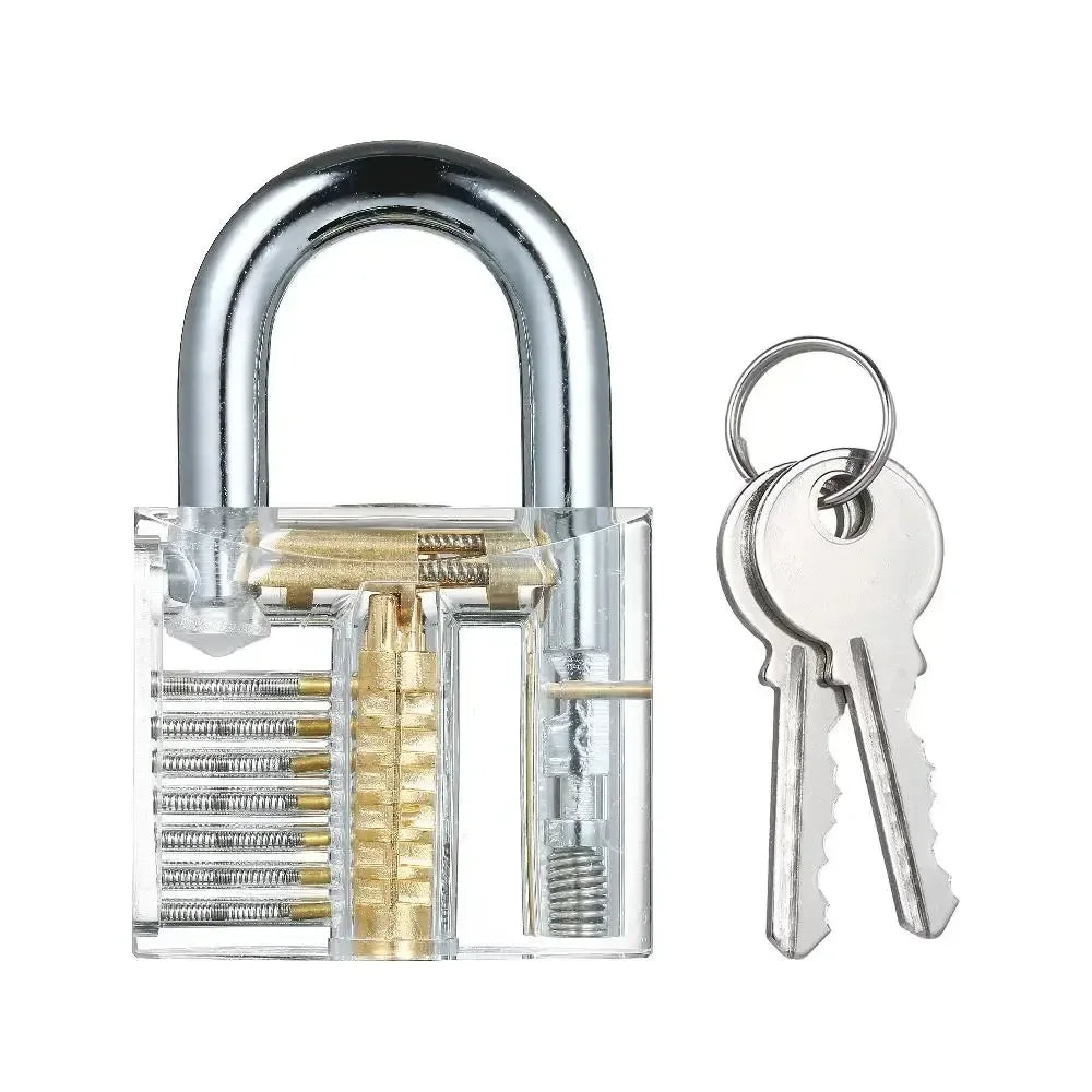 Locksmith Transparent Locks Pick Visible Cutaway Mini Practice View Padlock Hasps Training Skill For Furniture Hardware - Typ