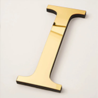 20cm Gold Acrylic Mirror English Letters Wall Stickers Birthday Decoration Festival Party Wedding Decor Self-adhesive Art Mur