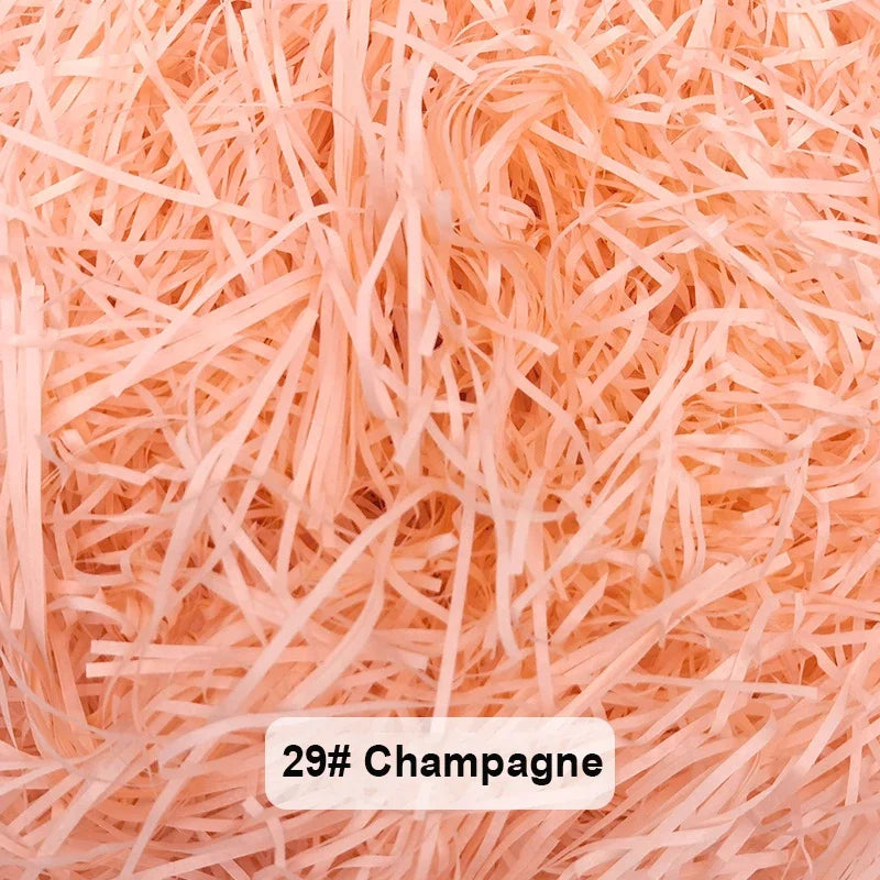 100-20g Multicolored Raffia Paper Shreds & Strands Shredded Crinkle Confetti For DIY Gift Box Wrapping & Basket Filling