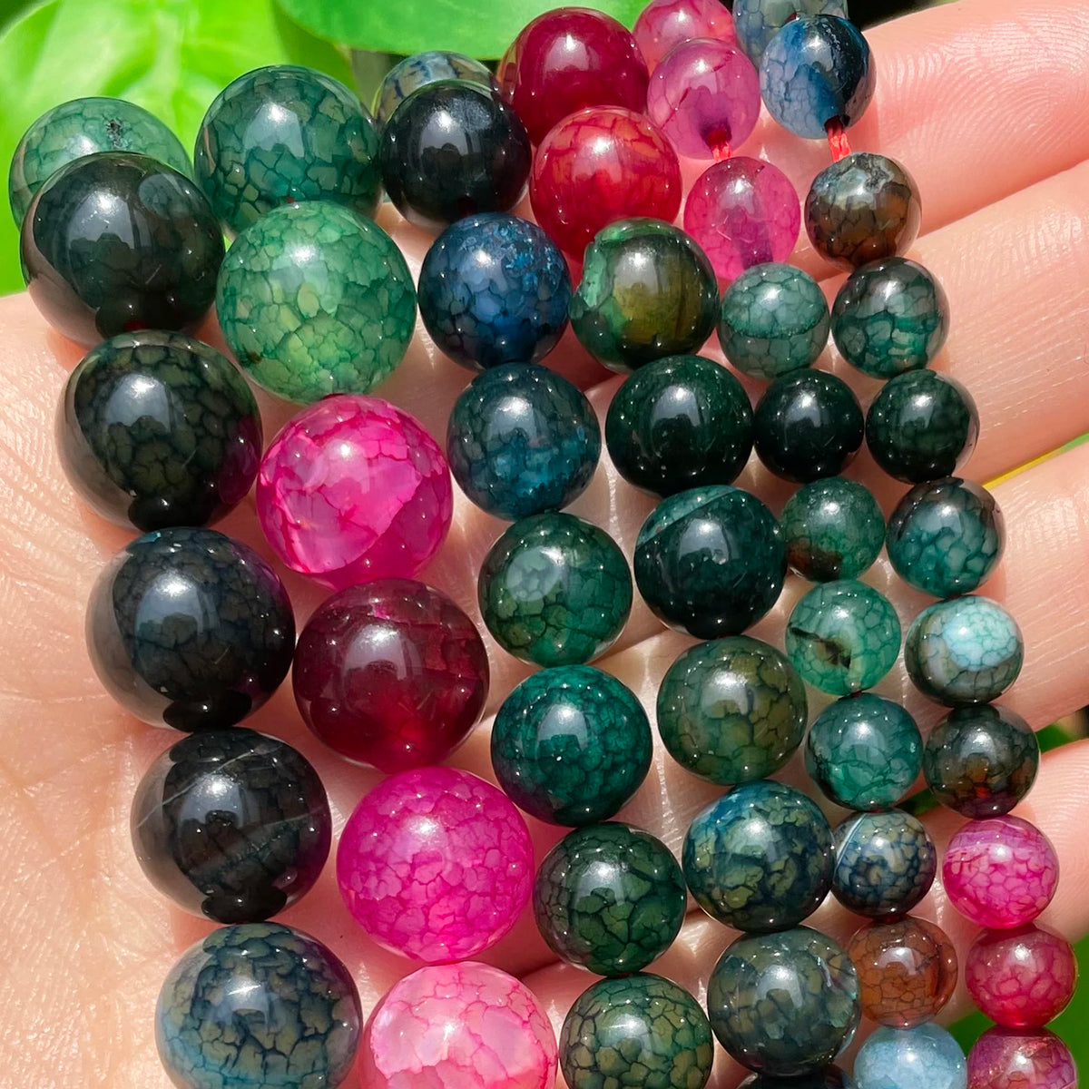 Natural Stone Dark Blue Chalcedony Jades Beads Round Loose Spacer Beads For Jewelry Making 4/6/8/10/12mm DIY Handmade Bracele