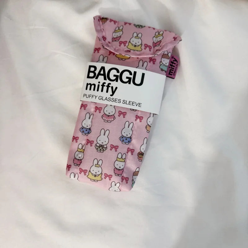 Kawaii Anime Miffy Rabbit Glasses Bag Cartoon Cute Glasses Storage Bag Cotton Inner Liner Sunglasses Sunglasses Protective Ba